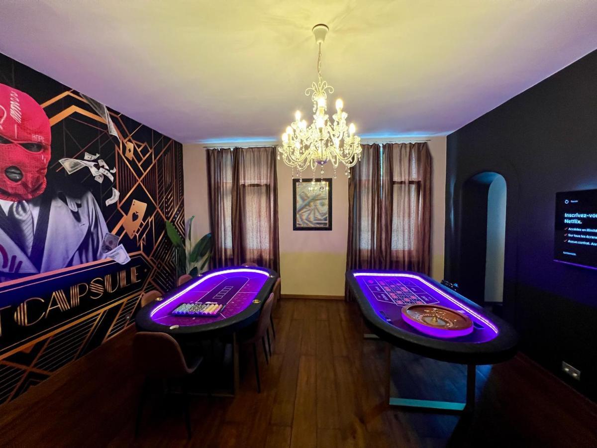 Capsule Casino - Jacuzzi - Billard - Netflix - Console & Jeux Apartment Монс Екстериор снимка