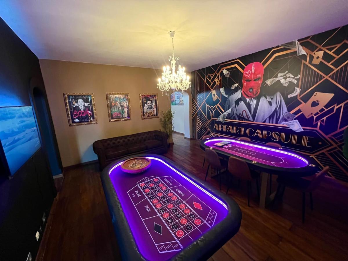 Capsule Casino - Jacuzzi - Billard - Netflix - Console & Jeux Apartment Монс Екстериор снимка