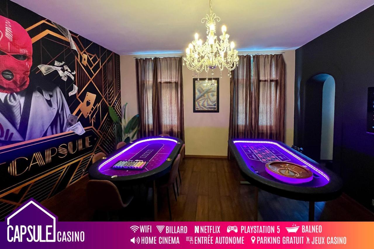 Capsule Casino - Jacuzzi - Billard - Netflix - Console & Jeux Apartment Монс Екстериор снимка